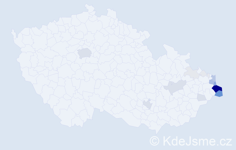 Příjmení: 'Krzyžanková', počet výskytů 93 v celé ČR