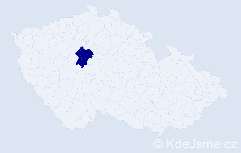 Příjmení: 'Veszelei', počet výskytů 8 v celé ČR