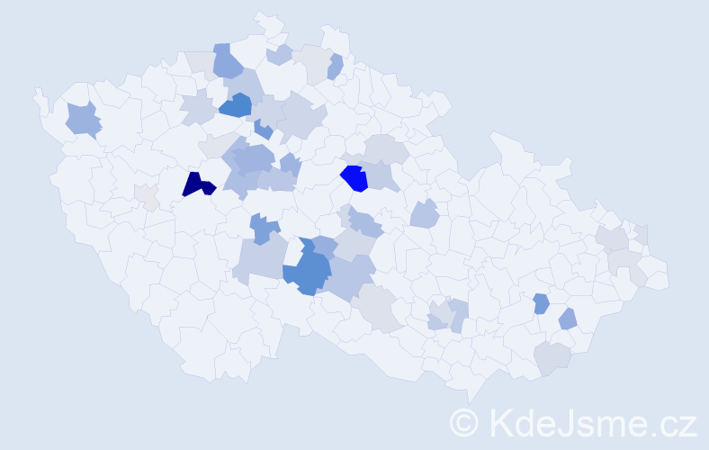 Příjmení: 'Kautská', počet výskytů 127 v celé ČR