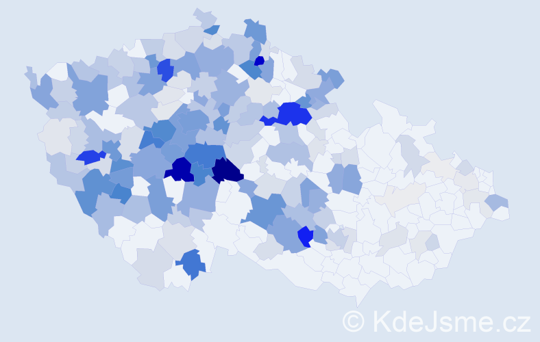Příjmení: 'Boučková', počet výskytů 930 v celé ČR