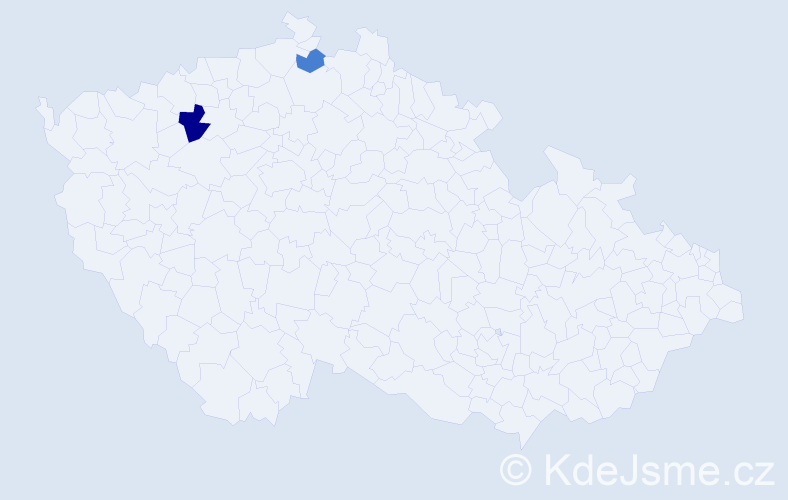 Příjmení: 'Chromčo', počet výskytů 3 v celé ČR