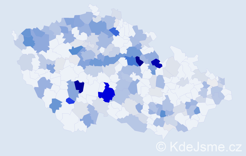 Příjmení: 'Bečka', počet výskytů 777 v celé ČR