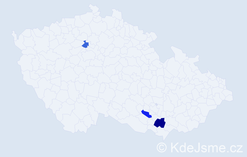 Příjmení: 'Gandzyuk', počet výskytů 4 v celé ČR