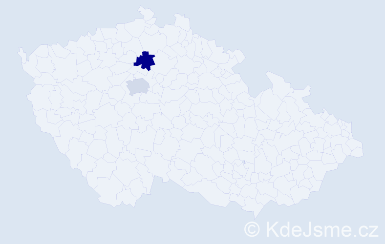 Příjmení: 'Boaghe', počet výskytů 2 v celé ČR