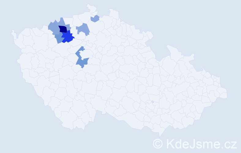 Příjmení: 'Kotěborská', počet výskytů 28 v celé ČR