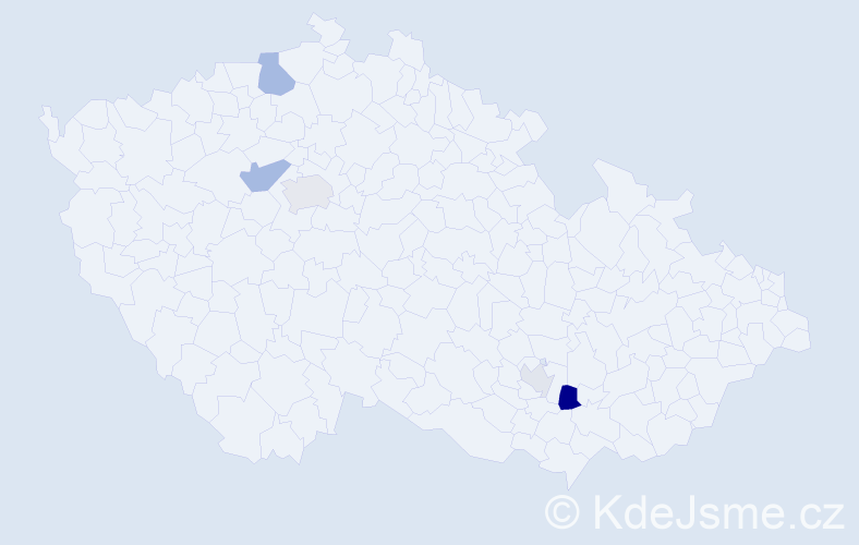 Příjmení: 'Khoury', počet výskytů 10 v celé ČR