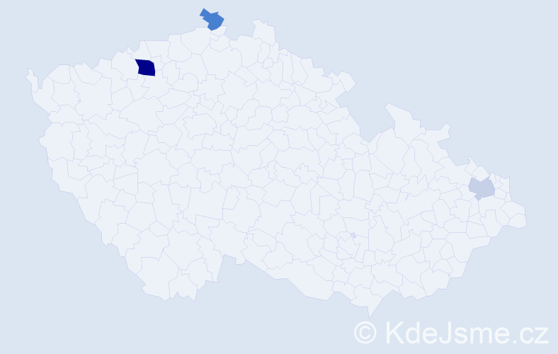 Příjmení: 'Weihsová', počet výskytů 6 v celé ČR