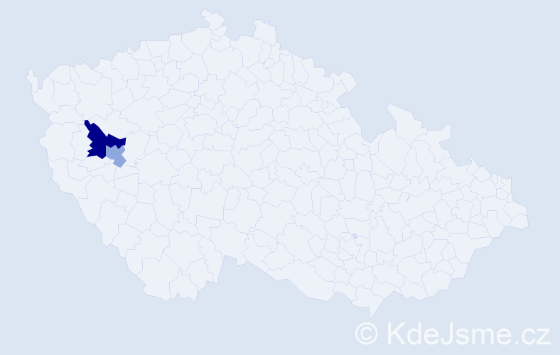 Příjmení: 'Kručenski', počet výskytů 3 v celé ČR
