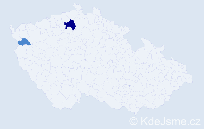 Příjmení: 'Buldová', počet výskytů 4 v celé ČR
