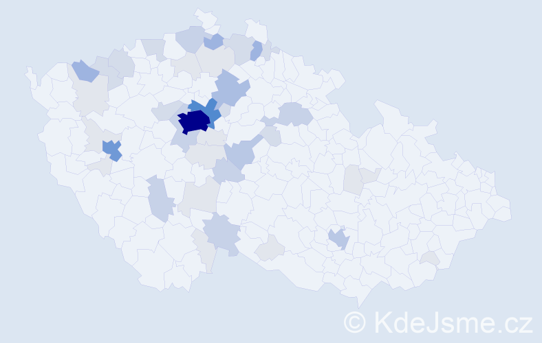 Příjmení: 'Ledecká', počet výskytů 143 v celé ČR