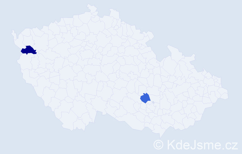 Příjmení: 'Dennison', počet výskytů 5 v celé ČR