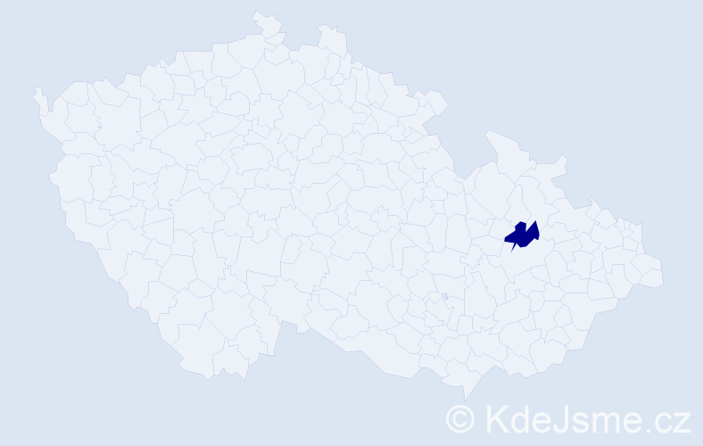 Příjmení: 'Kłosiński', počet výskytů 1 v celé ČR