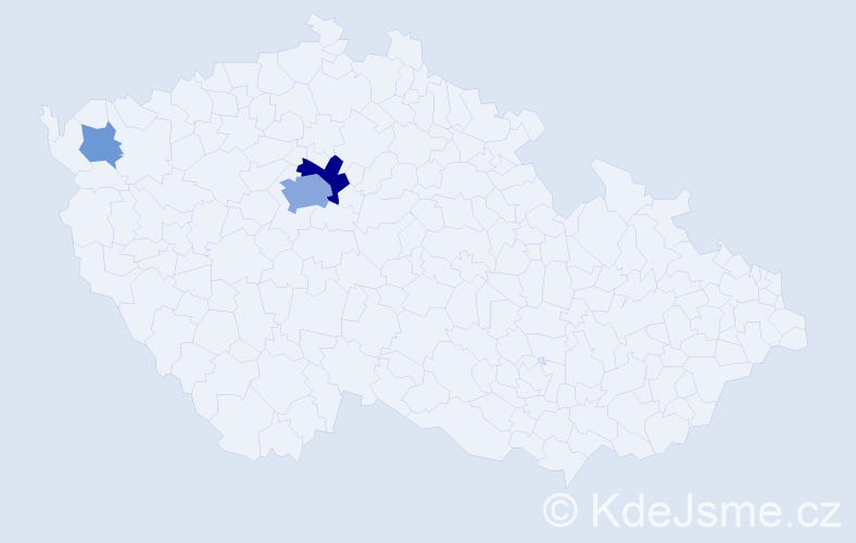 Příjmení: 'Isik', počet výskytů 10 v celé ČR
