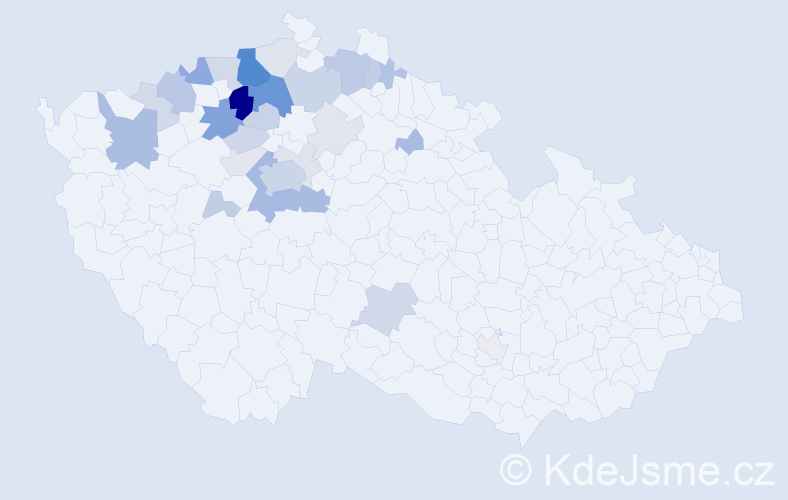 Příjmení: 'Johanovská', počet výskytů 98 v celé ČR