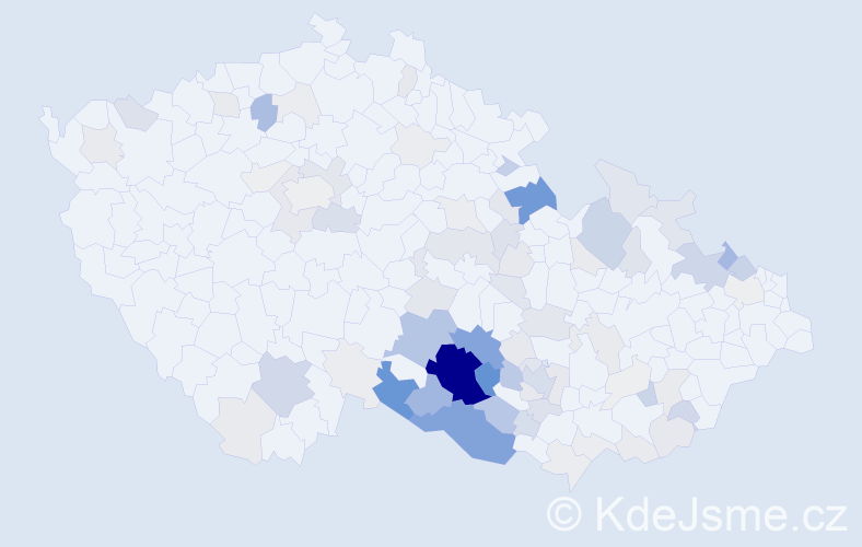 Příjmení: 'Cejpková', počet výskytů 358 v celé ČR