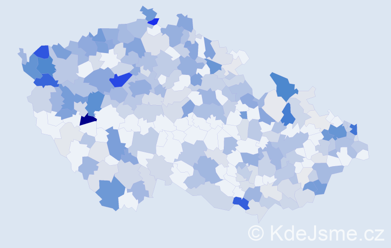 Příjmení: 'Lukáč', počet výskytů 838 v celé ČR