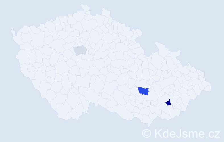Příjmení: 'Puntsag', počet výskytů 3 v celé ČR