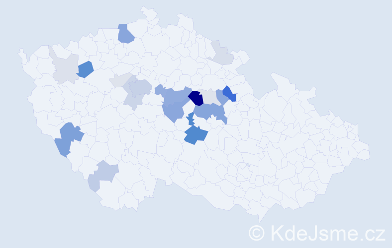 Příjmení: 'Bulánek', počet výskytů 68 v celé ČR