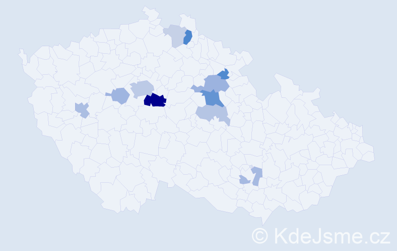 Příjmení: 'Tomynets', počet výskytů 30 v celé ČR