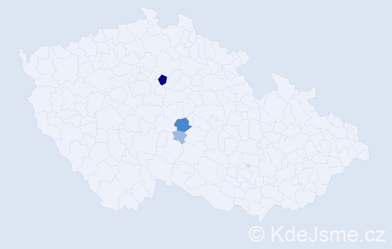 Příjmení: 'Miklis', počet výskytů 7 v celé ČR