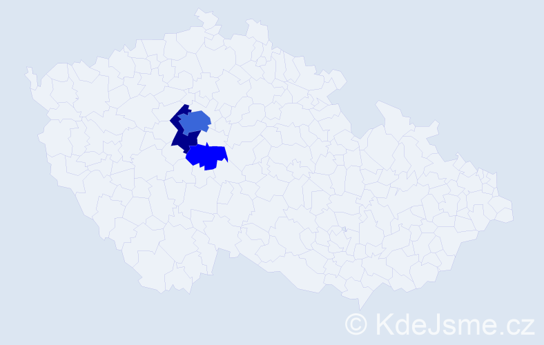 Příjmení: 'Hušbauerová', počet výskytů 16 v celé ČR