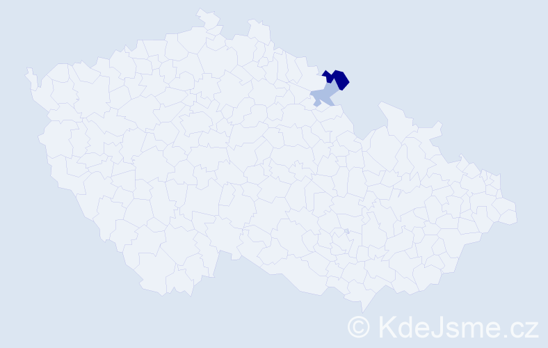 Příjmení: 'Böhmertová', počet výskytů 3 v celé ČR