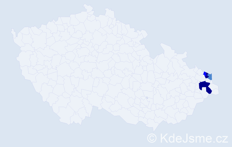 Příjmení: 'Gruszewská', počet výskytů 13 v celé ČR