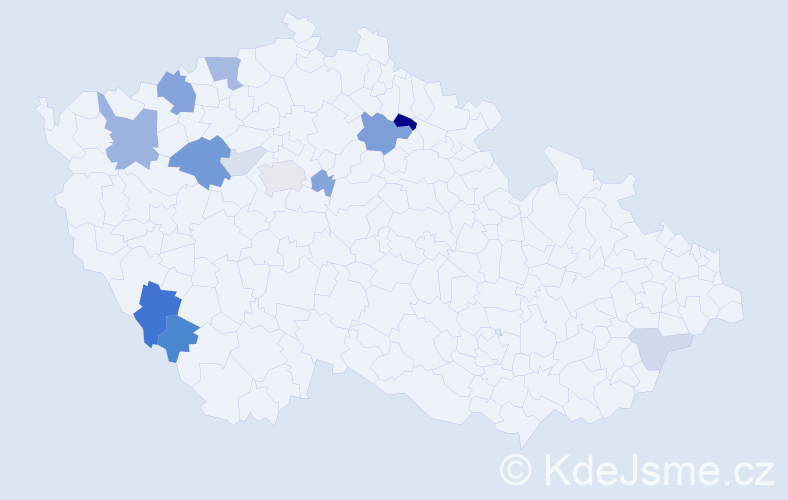 Příjmení: 'Labaštová', počet výskytů 31 v celé ČR