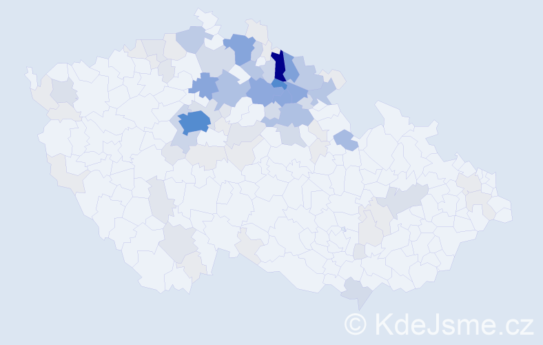 Příjmení: 'Tauchman', počet výskytů 359 v celé ČR