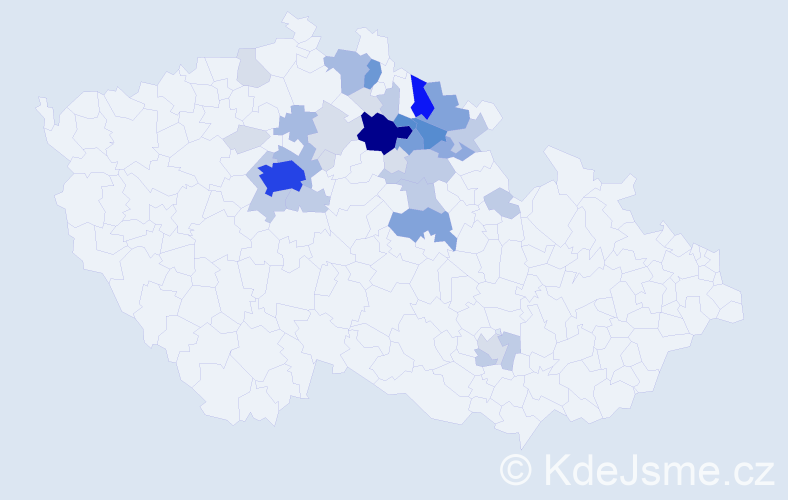 Příjmení: 'Imlauf', počet výskytů 129 v celé ČR