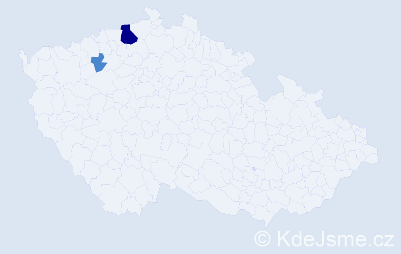 Příjmení: 'Kušejová', počet výskytů 4 v celé ČR