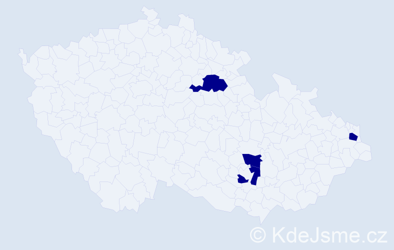 Příjmení: 'Mroczkowská', počet výskytů 4 v celé ČR