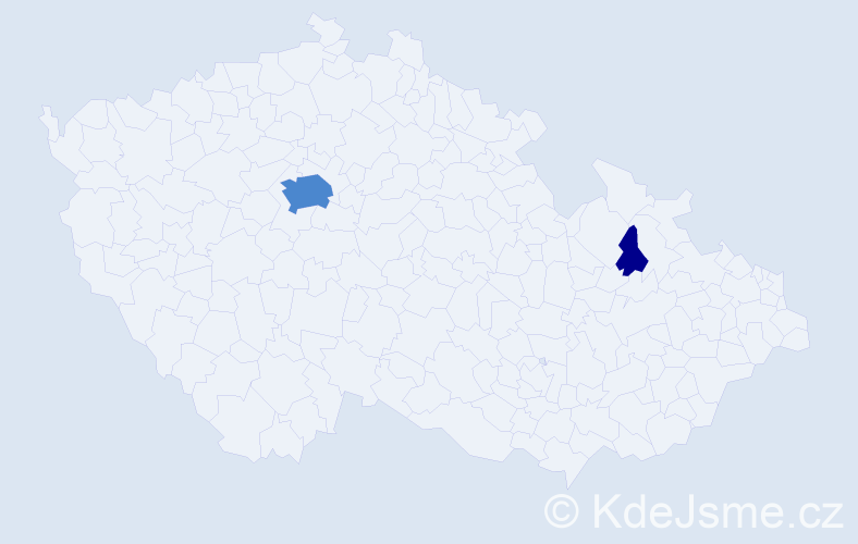 Příjmení: 'Avran', počet výskytů 4 v celé ČR