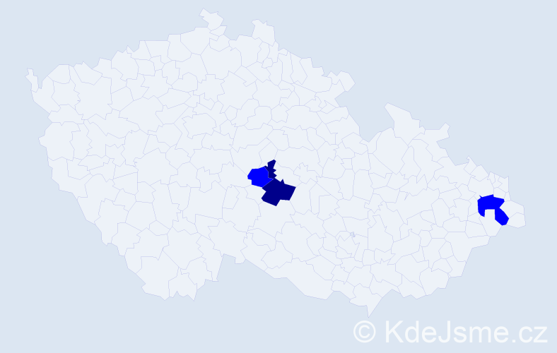 Příjmení: 'Kolmayerová', počet výskytů 4 v celé ČR