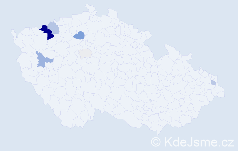 Příjmení: 'Babčaník', počet výskytů 10 v celé ČR