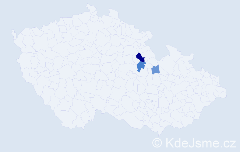 Příjmení: 'Plotková', počet výskytů 6 v celé ČR