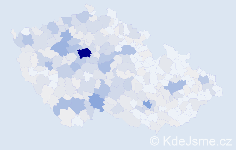 Příjmení: 'Hrbek', počet výskytů 1226 v celé ČR