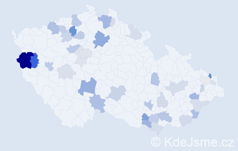 Příjmení: 'Majerčíková', počet výskytů 94 v celé ČR
