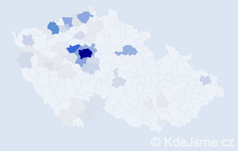 Příjmení: 'Doksanská', počet výskytů 208 v celé ČR