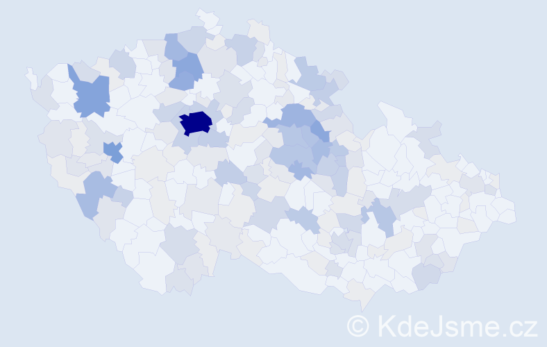 Příjmení: 'Zahálková', počet výskytů 669 v celé ČR