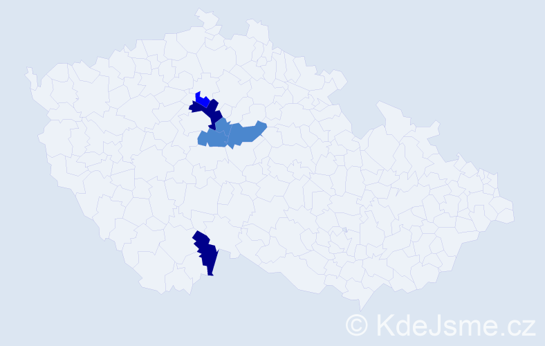 Příjmení: 'Masluková', počet výskytů 11 v celé ČR