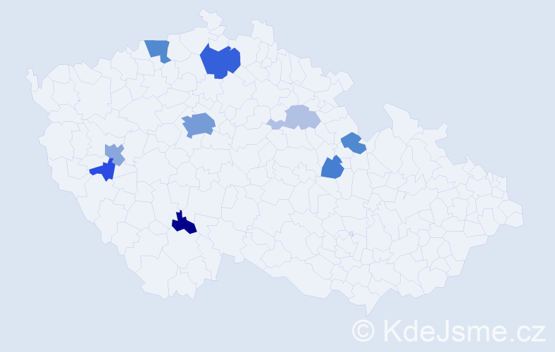 Příjmení: 'Bondarchuk', počet výskytů 28 v celé ČR