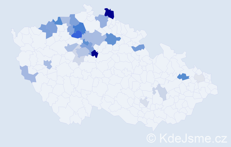 Příjmení: 'Schönfeldová', počet výskytů 70 v celé ČR