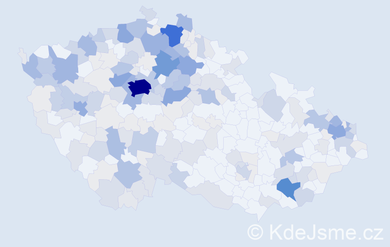 Příjmení: 'Kupec', počet výskytů 841 v celé ČR