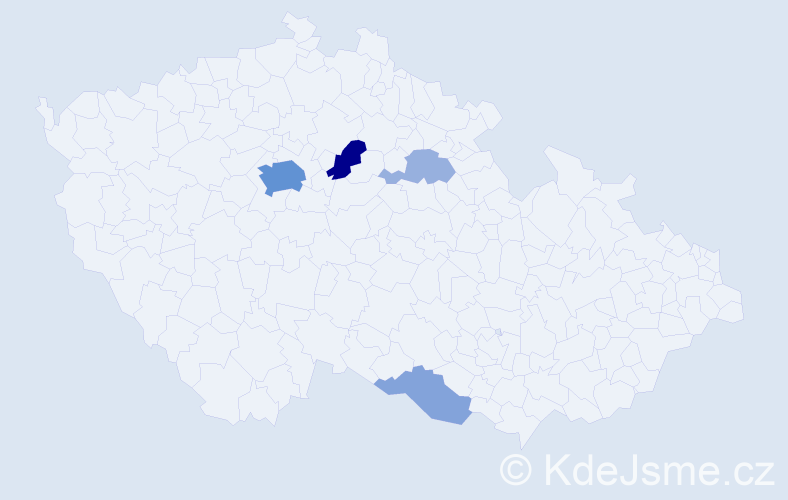Příjmení: 'Feng', počet výskytů 18 v celé ČR