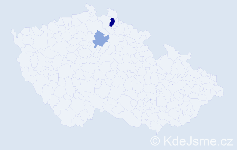Příjmení: 'Rakáč', počet výskytů 4 v celé ČR