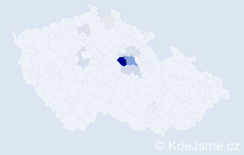 Příjmení: 'Pardus', počet výskytů 29 v celé ČR