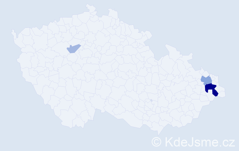Příjmení: 'Kronenberg', počet výskytů 10 v celé ČR