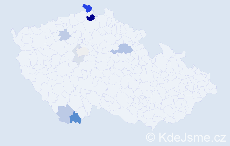 Příjmení: 'Kriesche', počet výskytů 20 v celé ČR