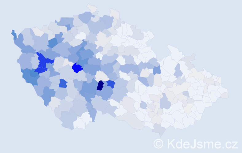 Příjmení: 'Dolejš', počet výskytů 1433 v celé ČR